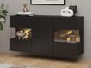 Buffet AVATAR 3 portes noir avec led