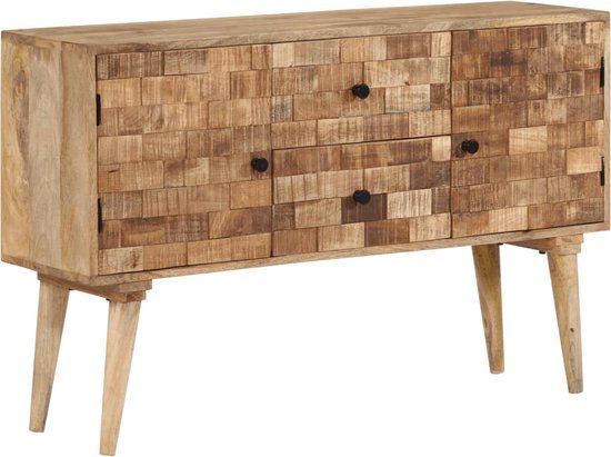 vidaXL Dressoir 110x30x70 cm massief mangohout