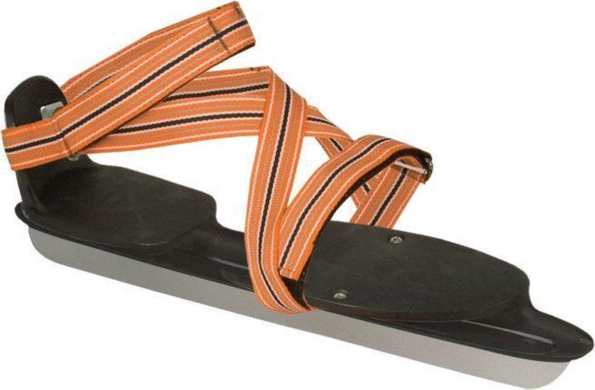 Nijdam Juninoor Schaatsen - Zwart/Oranje/Wit - Maat 32/35 - 8716404201869