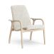 Swedese Fauteuil Laminett chêne pigmenté blanc/peau de mouton Offwhite