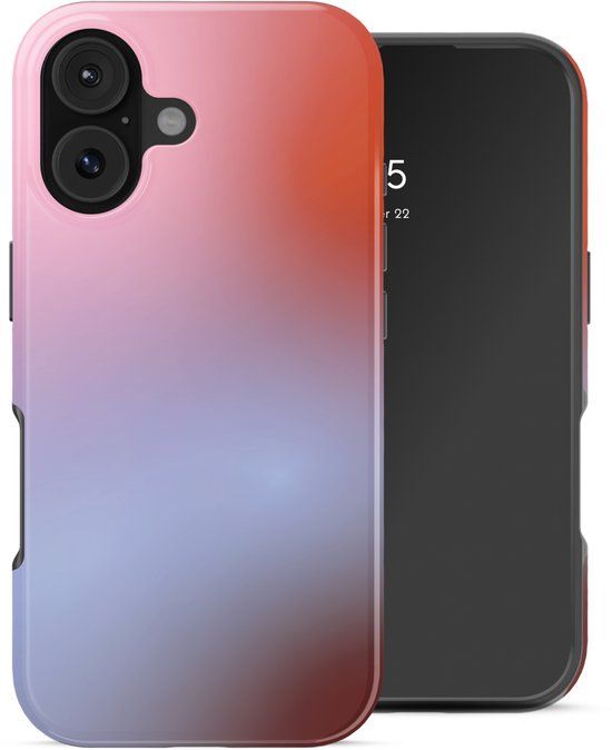 Selencia Hoesje - Geschikt voor Apple iPhone 17 - Backcover geschikt voor MagSafe - Gradient Soft Blush