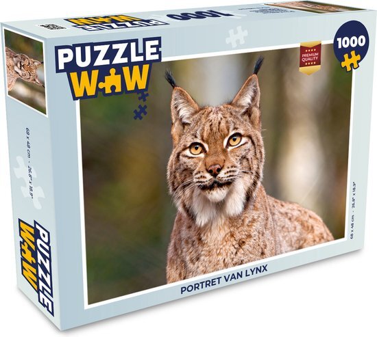 MuchoWow Puzzel Lynx - Legpuzzel - Puzzel 1000 stukjes volwassenen