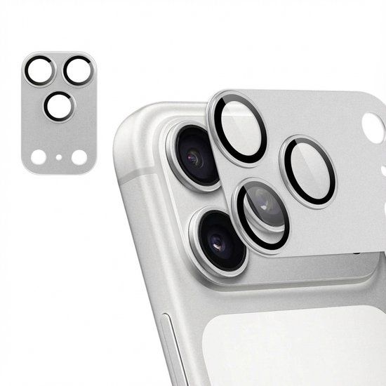 imoshion Camera Lens Protector - Geschikt voor Apple iPhone 17 Pro Max - 2 Pack - Silver
