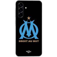 Maniacase Hoesje Voor Samsung Galaxy A56 logo om olympique de marseille zwarte achtergrond