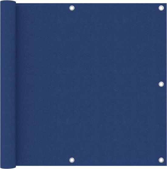 vidaXL Balkonscherm - 90x500 cm - Oxford Stof - Blauw