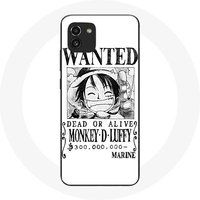 Maniacase Hoesje voor Samsung Galaxy A03 One Piece Manga Search Poster Wit