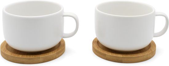 Bredemeijer Umea - Theemok Set - 250ml - Wit - Set van 2