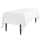 LinenTablecloth 60 x 102-Inch Rechthoekig Polyester Tafelkleed Wit