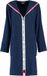 Cawö Cawö badjas met ritssluiting en capuchon (3101-133, blauw) - L
