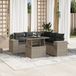 Maison Exclusive - Ensemble de meubles de jardin 6 pièces avec canapé et coussins, gris clair, en polyrotin