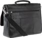 Strellson Aktetas Kenley Jim Leer Zwart 15 inch