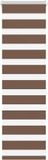 vidaXL Zebra rolgordijn 50x100 cm stofbreedte 45,9cm polyester bruin