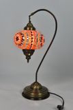 Halay Turkse lamp - handgemaakt multicolour nachtlamp - staande lamp 20x42cm