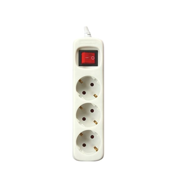 Silver Electronics 9637 power uitbreiding 3 m 3 AC-uitgang(en) Binnen Wit