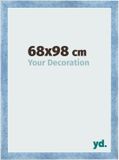 yd. Fotolijst 68x98 cm Helder Blauw Geveegd MDF Pisa