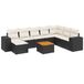 VidaXL 3257911 Ensemble de meubles de jardin crème, blanc