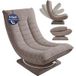 CASARIA Fauteuil inclinable Cordon Taupe