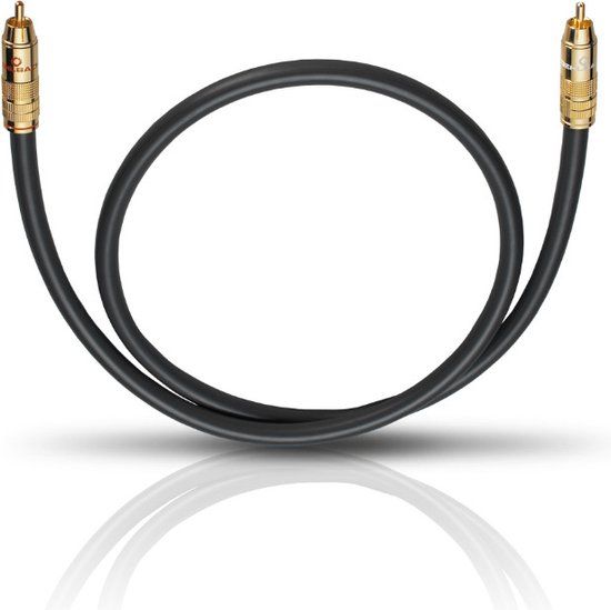 Oehlbach NF 214 SUB - RCA Audio/Phono Cable - 4m - Anthracite
