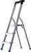 Pavo Aluminium Escalier, 3 Marches, Argent/Bleu