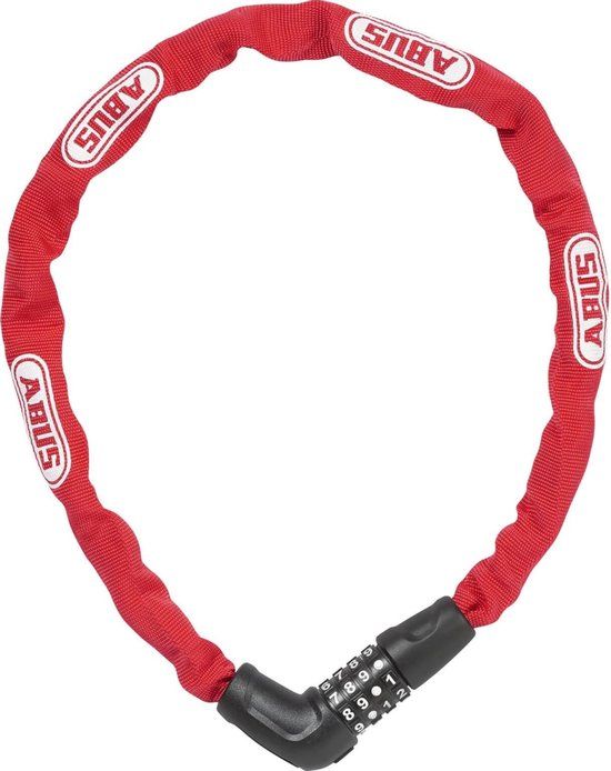Abus Steel-O-Chain 5805C/75 - Rood - Kettingslot