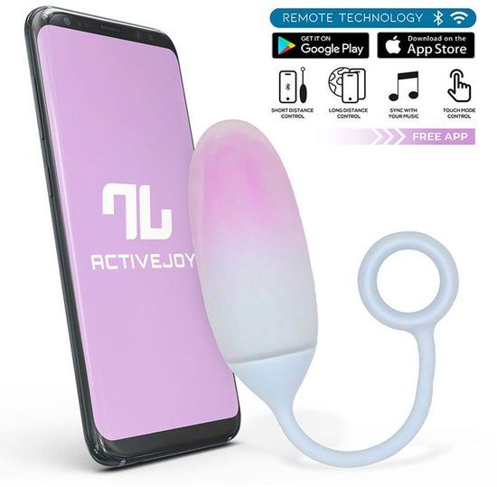 Intoyou - Vibrerend Eitje met App Control - Roze/Blauw