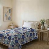 Bedrukte BASIC Bedrukte zomerquilt, bedrukte microvezel, Murrine, 160x240cm