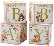 Kate Aspen Pink Woodland babyshower, eenheidsmaat, blokdoos decoratie