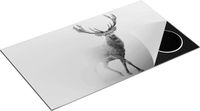 Chefcare Inductie Beschermer Hert - Zwart Wit - 89,6x51,6 cm - Inductie Mat