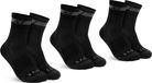GripGrab Merino Regular Cut 3PACK Fietssokken 3 Paar Wieler Sokken - Zwart - Unisex - Maat L (44-47)