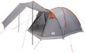 vidaXL Tunneltent 4-persoons Grijs/Oranje Polyester