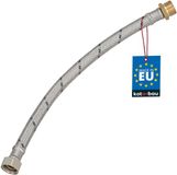 KOTARBAU® Flexibele Aansluitslang 3/8"x3/8" - Sanitaire Aansluitslang 30 cm - Flexibele Kraanslang - Buitendraad x Binnendraad - Aansluitslang Armatuur - Gevlochten Roestvrijstalen Aansluitslang