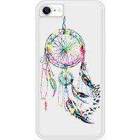 Apple Siliconen hoesje compatibel met iPhone SE 2020, Apple iPhone SE 2022 Dreamcatcher Grijs