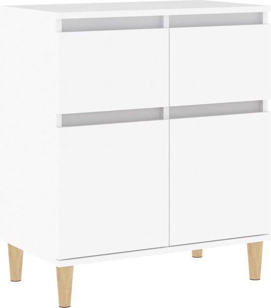 vidaXL Dressoir 60x35x70 cm bewerkt hout wit