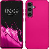 kwmobile telefoonhoesje geschikt voor Samsung Galaxy S24 FE - Back cover in metallic roze