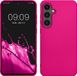 kwmobile telefoonhoesje geschikt voor Samsung Galaxy S24 FE - Back cover in metallic roze