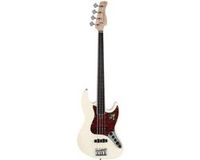 Sire Basses V7+ A4F/AWH basgitaar, fretloos, 4-snarig, elzen, antique white