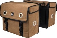 Willex Dubbele Canvas Fietstas - 30 Liter - Bruin