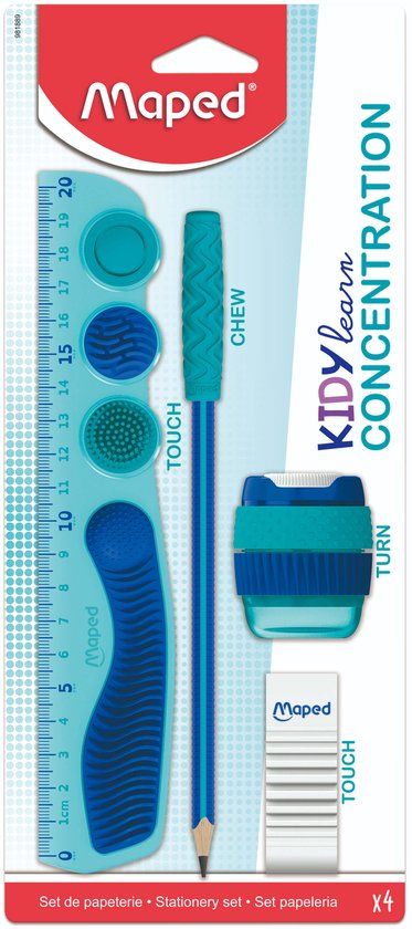Maped Office Maped Kidy Learn Concentration Tekenset 4-delig Assorti