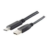 S/CONN maximum connectivity S/CONN USB-kabel USB 2.0 1 m USB C naar USB A Zwart
