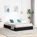 Maison Exclusive Lit Ottoman exclusif, structure noire, 140 x 200 cm, revêtement en velours