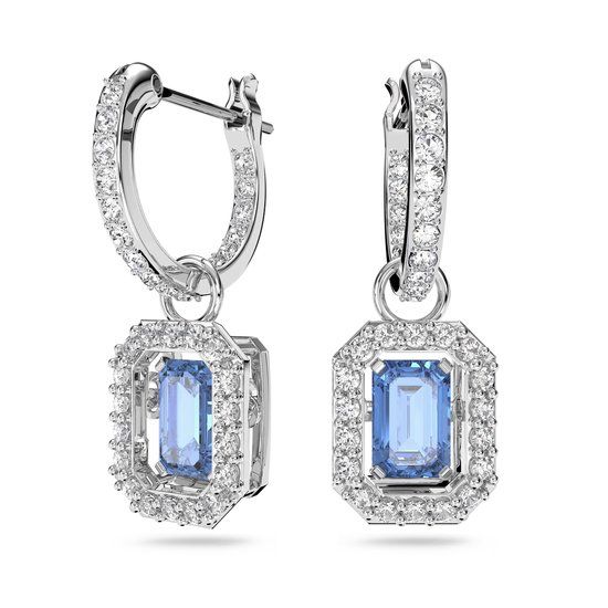 Swarovski Millenia Oorringen 5619500 - Zilverkleurig - Blauw Kristal - Dames