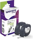 Wecare Dymo Wecare S0721610 12mm zw/wi/pk2