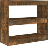 vidaXL Boekenkast/kamerscherm 80x30x72 cm gerookt eikenkleurig