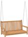 vidaXL Tuinbank met schommel, 114 x 60 x 64 cm, massief teakhout