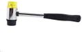Solidchoice - Dailygoody - Marteau à double tête en nylon et caoutchouc - 25MM - Noir