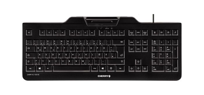 CHERRY KC 1000 SC Toetsenbord USB QWERTZ Zwitsers Zwart