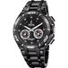 Festina F20762/3 Chrono Bike Heren Horloge - Zwart Stalen Band - Zwarte Wijzerplaat - Quartz - Chronograaf - 20 ATM