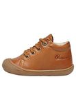 NATURINO Schoenen voor eerste stapjes van suède met glitter, Cognac.