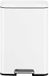 EKO Madison Pédalier 50 litre Acier inoxydable Plastique mat blanc