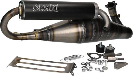 MARMITTA Polini 70cc Evolution Cross uitlaat voor Piaggio 50cc 2 takt (lang carter)